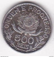 Brésil 500 Reis 1913 , En Argent , KM# 512 - Brazilië