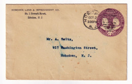 USA Postal Stationery Hoboken Land & Improvement CO New Jersey United States Of América Postage Two Cents 1492-1892 - 1901-20
