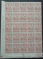 BELGIQUE N°98 Bloc De 25 MNH** - 1910-1911 Caritas