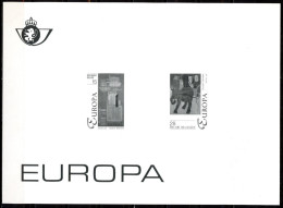 Belgie 1993 Europa CEPT 2501/02 - Art, Kunst - Constant Permeke, Gaston Bertrand  - Zwart-wit Velletje - Feuillets N&B Offerts Par La Poste [ZN & GC]