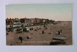 Cp, Angleterre, St Annes On The Sea, Esplanade From Pier, Vierge, Ed. Valentine's Series - Other & Unclassified