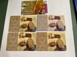 - 12 - Tunisia 5 Different Phonecards With Variants - Tunisie