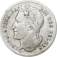 Belgique, Leopold I, 1/4 Franc, 1834, Argent, TB, KM:8 - 1/4 Franc