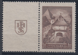 Yugoslavia Kingdom The 2nd Philatelic Exhibition In Zagreb With Engraver's Mark "S" 1941 MH * - Nuovi