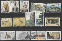 CHINE Lot De 25 Timbres Différents Oblitérés Des Années 1990 à 1999 - Oblitérés