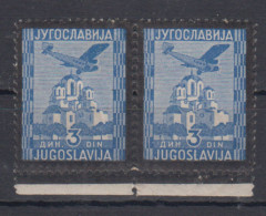 Yugoslavia Kingdom Airplane Assassination Of King Aleksandar In Pair 1935 MNH ** - Nuovi