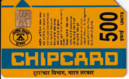 TARJETA DE LA INDIA DE CHIPCARD DE 500 UNITS - India