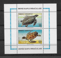 Türkei 1989 Meeresschildkröten Block 28 Postfrisch ** - Unused Stamps