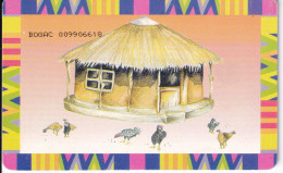 TARJETA DE BOTSWANA DE 50 PULA DE UNA CASA TIPICA - Botswana