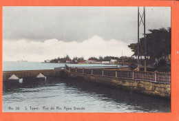 10526 / ⭐ ◉  ♥️ Incomum SÃO TOME E PRINCIPE Ex-colônias Portuguesas Foz Do Rio AGUA GRANDE 1910s Edição ELITE 26 - São Tomé Und Príncipe