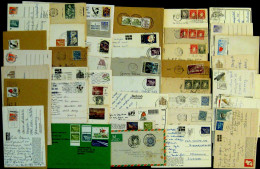 IRLAND Ireland Eire Briefposten 54 Gut Frankierte Belege Und AK Bedarf Meist Ausland Auch Luftpost Belegeposten - Airmail