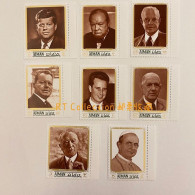 Ajman United Arab Emirates UAE 1970 Fighters For Peace People On Stamps Pope Paul VI Politician King Baudouin MNH - Bahrein (1965-...)