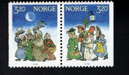 2051004152  1991 SCOTT 999 1000 (XX)  POSTFRIS  MINT NEVER HINGED - CHRISTMAS - PEOPLE WITH LANTERN - Unused Stamps