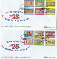 Aruba 2011, FDC Unused, Paper Money - Curazao, Antillas Holandesas, Aruba
