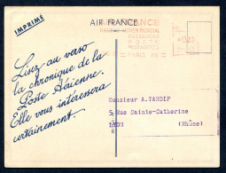 RC 27917 FRANCE 1937 AIR FRANCE EMA SUR CARTE PUBLICITAIRE CHRONIQUE DE LA POSTE AERIENNE N° 14 - 1927-1959 Storia Postale