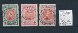BELGIUM COB 132/134 USED - 1914-1915 Red Cross