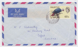 Île Maurice Mauritius Vacoas Lettre Timbre Oiseau Bird Queen Elizabeth Stamp Air Mail Cover 1965 - Mauritius (...-1967)