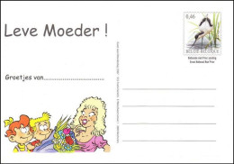 CP/BK** - 3479 - Entier Postal/Postwaardestuk - Avocette / Kluut / Säbelschnäbler / Avocet - Leve Moeder! - BUZIN - Giorno Della Mamma