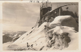 DE897 --    ZUGSPITZE , 294 M MIT MUNCHENER - HAUS   --  CARTE PHOTO  --  1936 - Zugspitze