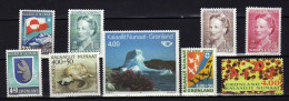 Groenland (1989-93) -   Margrethe II - Autonomie - Croix-Bleue - Faune - Sida -   Neufs** - MNH - Ongebruikt