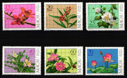 Macau 505-510 Postfrisch Blumen #KC812 - Otros & Sin Clasificación