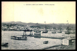 FAIAL - HORTA - Cidade  E Baia Da Horta.  Carte Postale - Açores