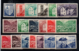 Andorra Francesa Nº 119/137. Año 1948/51 - Unused Stamps
