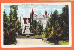 33658 / ⭐ MOBILE AL-Alabama Chapel SPRING Hill College 1925 à Veuve LEGER Le Havre Published KROPP Milwaukee USA - Mobile