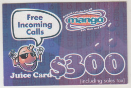 ZIMBABWE - Mango Juice Card 300, Z$300, Exp.date  03/09/2000, Used - Simbabwe