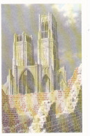 CPA TRADE CARDS, ARTIS HISTORIA, OUR GLORIES- BELGIUM STATE, ALBUM IV, SERIES 69, NR 343, DISTRUCTION OF LIEGE CHURCH - Artis Historia