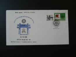 Lettre Cover Rotary Club Bombay India 1996 (ex 3) - Storia Postale
