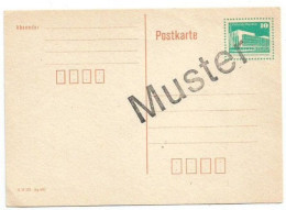 DDR Stationery PSC Republic Palace Pf.10 Unused With "Muster" Overprint - SPECIMEN - Cartoline - Nuovi