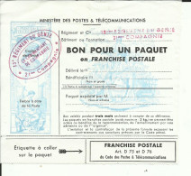 BON POUR UN PAQUET EN FRANCHISE POSTALE , + Cachet " 13 Me Régiment Du Génie , 21 Me Compagnie " , µ - Otros & Sin Clasificación