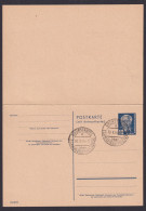 DDR Ganzsache Pieck P 51 02 F/A Landpoststempel Grünstädtel Schwarzenberg - Cartoline - Usati