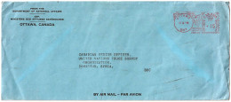 Correspondence Envelope Of The Canadian Ministry Of Foreign Affairs With The Canadian Troops In Syria. 1974 - 1953-.... Règne D'Elizabeth II