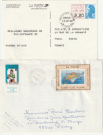 Entier Postal N° 2496A Du 12/7/89 + Enveloppe Avec Vignette Porte Timbre De La Poste. Rare. Collection BERCK - Covers & Documents