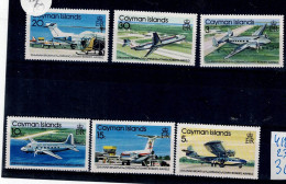 CAYMANS ISLANDS 1979 AVIATION MI No 418-23 MNH VF!! - Caimán (Islas)