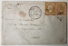 Lettre CORPS EXPEDITIONNAIRE MEXIQUE CEMC Du 26/JANV/1863 Avec N°13 Et 16 TTB - Other & Unclassified