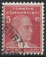 Turkey 1931. Scott #745 (U) Mustafa Kemal Pasha (Kemal Atatürk) - Gebraucht