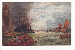 The Pool Of London - Old Artistic Postcard, From The Painting By Vicat Cole - River Thames