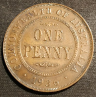 AUSTRALIE - AUSTRALIA - 1 - ONE PENNY 1936 - George V - KM 23 - Penny