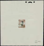 TCHONG-K'ING Poste EPA - Non émis (1922), Petite Surcharge Rouge Sur Indochine Yvert 100, épreuve D'atelier En Brun & No - Andere & Zonder Classificatie