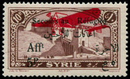 SYRIE Poste Aérienne * - 37a, Erreur "aux" Sans "x": 10p. Refugiés - Cote: 100 - Sonstige & Ohne Zuordnung