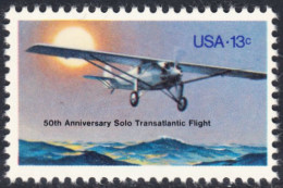 !a! USA Sc# 1710 MNH SINGLE  (a2) - Lindbergh Flight - Neufs