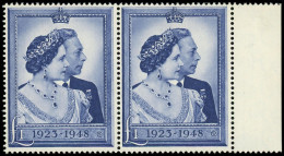 GRANDE BRETAGNE Poste ** - 238, En Paire, Bdf: 1£ Bleu - Cote: 120 - Unused Stamps