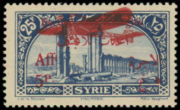 SYRIE Poste Aérienne * - 37A, Non émis, Surcharge Rouge Sur N°42: 5pi. Sur 25pi. Bleu - Cote: 500 - Aéreo