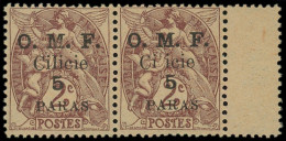 CILICIE Poste ** - 89j, Paire Dont 1 Ex "Ci_icie: 5pa. Sur 2c. Brun-lilas - Cote: +75 - Unused Stamps