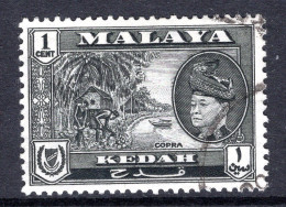 Malaysian States - Kedah - 1957 Pictorials - Sultan Badlishah - 1c Copra Used (SG 92) - Kedah