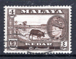 Malaysian States - Kedah - 1957 Pictorials - Sultan Badlishah - 4c Ricefield Used (SG 94) - Kedah