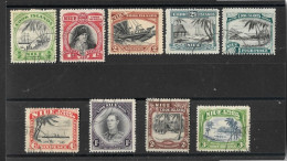 NIUE 1944 - 1946 SET SG 89/97 FINE USED Cat £48 - Niue